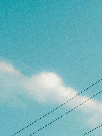 Sky with white clouds