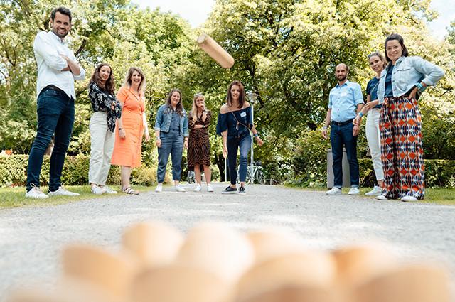 people playing outside