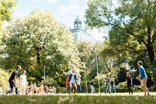 people in park in munich